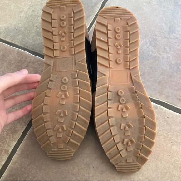 LOFT Womens 7.5 Brown & Black Lace Up Colorblock Casual Sneakers Everyday Sporty - Picture 8 of 9